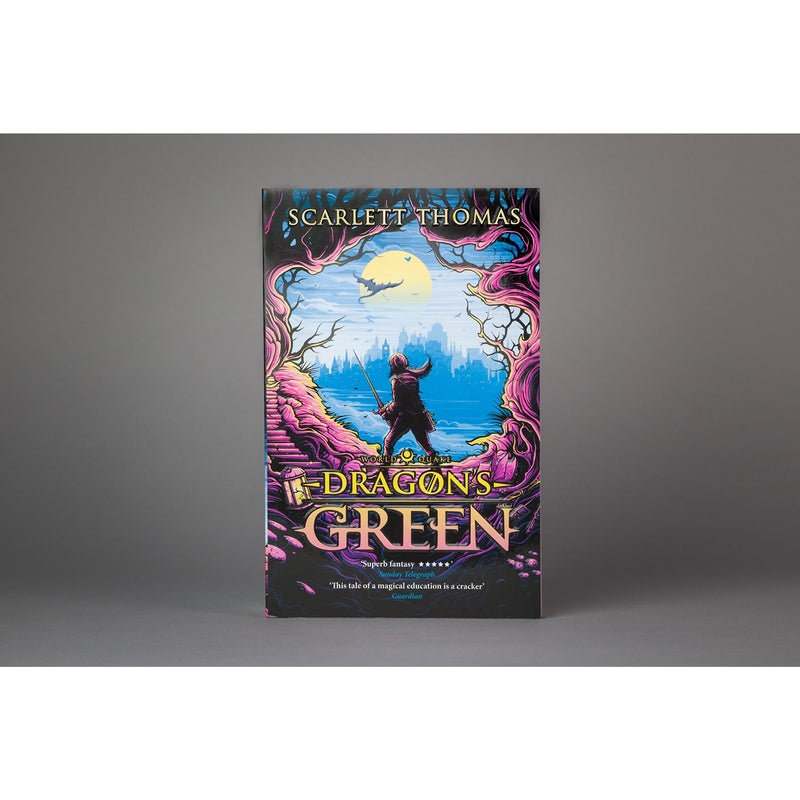 Paperback of Worldquake Sequence Dragon's Green Book 1 by Scarlett Thomas, featuring the book cover with green dragon artwork.