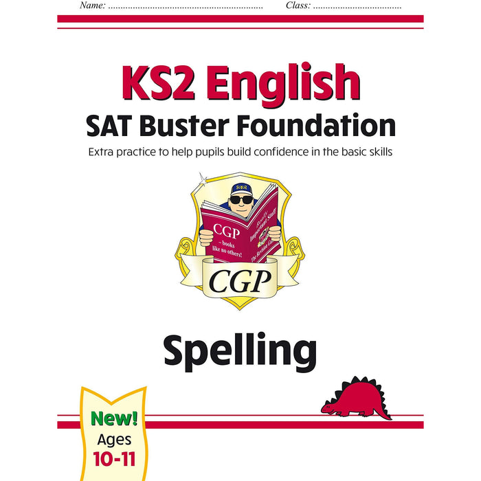 CGP New KS2 English SAT Buster Foundation Grammar, Punctuation, Spelling, Grammar 4 Books Collection Set - The Book Bundle
