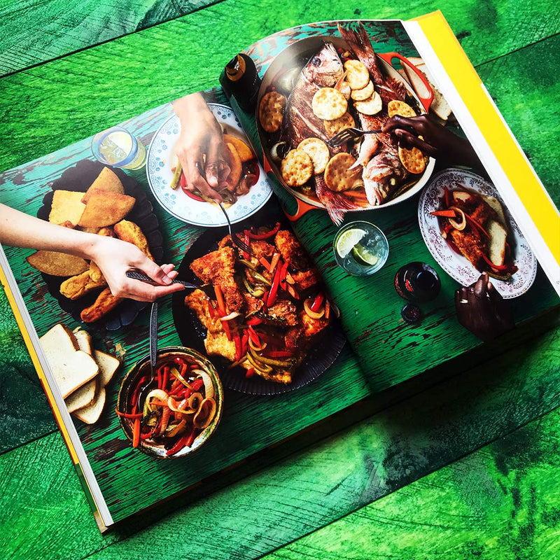 Hardcover of Original Flava: Caribbean Recipes From Home by Craig McAnuff, featuring colorful Caribbean dish photos.