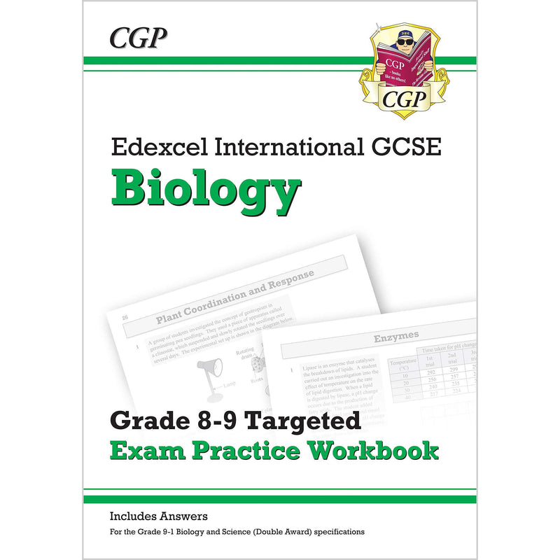 CGP Edexcel International GCSE Maths, Biology, Physics 3 Books Collection Set - Grade 8-9 Targeted Exam Practice Workbook - The Book Bundle