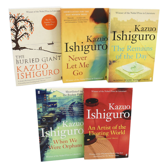 Kazuo Ishiguro Collection 5 Books Collection Set (An Artist of the Floating World) - The Book Bundle