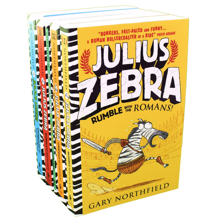 Julius Zebra Series The Toga-Tasic 5 Books Collection Box Set by Gary Northfield (Rumble with the Romans) - The Book Bundle