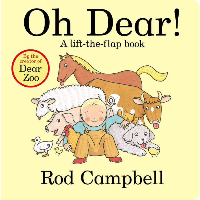 Rod Campbell Lift the Flap Collection 3 Books Set (Oh Dear, Noisy Farm, Dear Zoo) - The Book Bundle