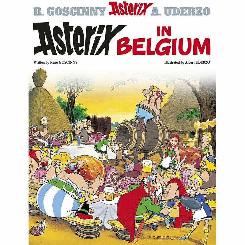 Asterix Series 5 Books Set from Orion featuring books 21-25 by René Goscinny, paperback edition with Asterix and Caesars theme.