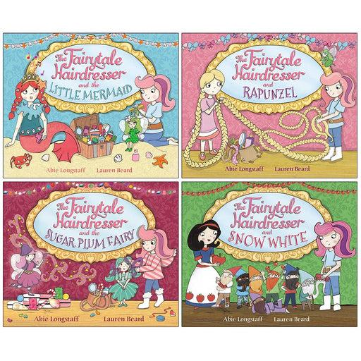 The Fairytale Hairdresser Series 4 Books Collection Set by Abie Longstaff (Little Mermaid, Rapunzel, Sugar Plum Fairy, Snow White) - The Book Bundle