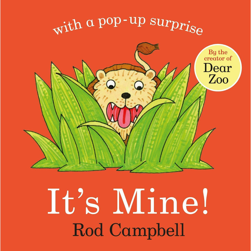Set of five children's board books from the It's Mine, My Presents, ABC Zoo, Farm 123 collection by Rod Campbell for ages 0-2.
