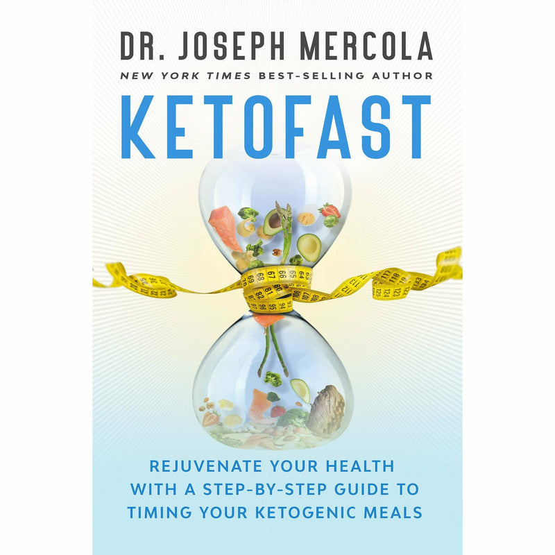 Hardcover book titled "Ketofast" by Joseph Mercola on fasting and ketogenic diet for fat burning health, published by Hay House Inc.