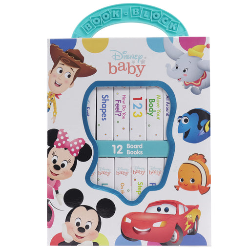 Disney Baby Mickey Mouse, Minnie, Toy Story and More! - My First Library Board Book Block 12-Book Set - The Book Bundle