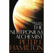 Night's Dawn Trilogy by Peter F. Hamilton, a three-book set of science fiction paperbacks featuring space-themed cover art.