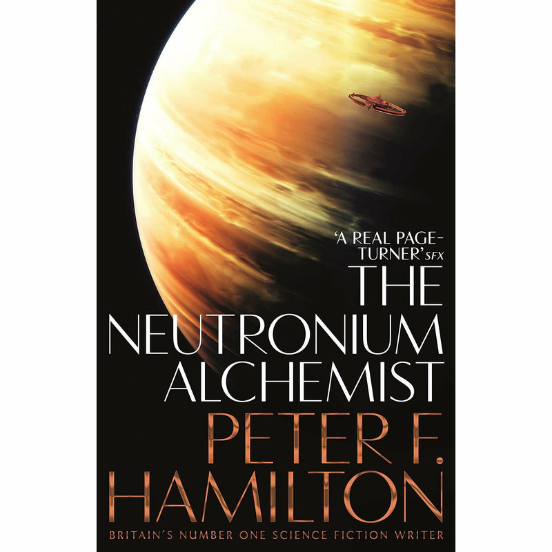 Night's Dawn Trilogy by Peter F. Hamilton, a three-book set of science fiction paperbacks featuring space-themed cover art.