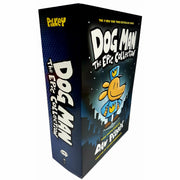 Dog Man 3 Books collection set by Dav Pilkey, hardcover fiction series featuring colorful comic-style covers and characters.