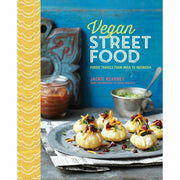 Set of three vegan cookbooks by Iota & Jérôme Eckmeier, featuring beginner-friendly street food recipes in mixed formats.