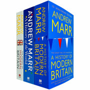 Three paperback books from the Andrew Marr collection, including A History of Modern Britain and A History of the World, displayed together