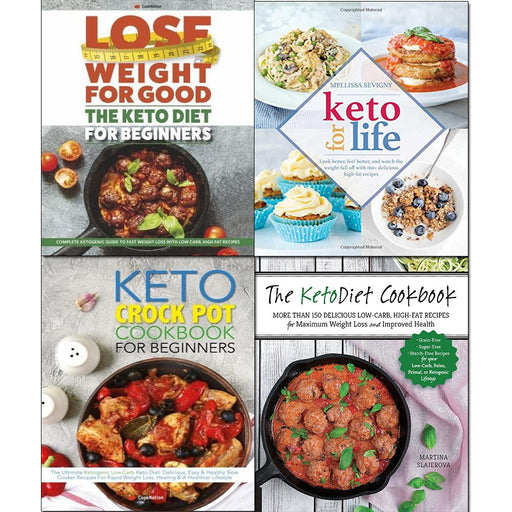 Keto for life, cookbook,crock pot and keto diet for beginners 4 books collection set - The Book Bundle