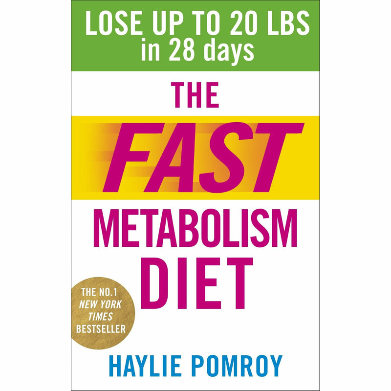 Harmony book set of The Fast Metabolism Diet by Haylie Pomroy, featuring three paperback books for weight loss and metabolism boost.