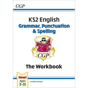CGP New KS2 English SATS Question Book Ages 10-11, Stretch, Grammar Punctuation and Spelling Workbook Ages 7-11 Collection 4 Books Set - The Book Bundle