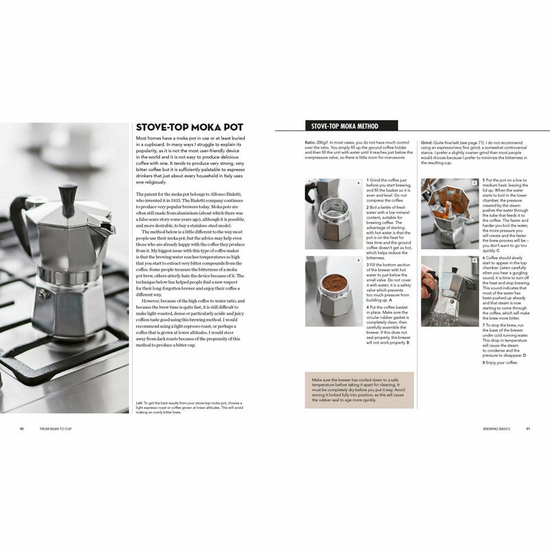 Hardcover of The World Atlas of Coffee by James Hoffmann, featuring coffee beans and brewing equipment on the cover.
