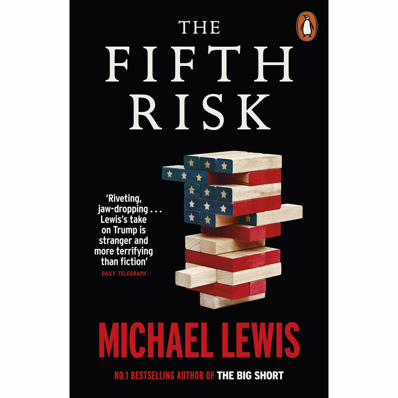 Set of three non-fiction paperback books on Trump White House by Woodward, Wolff, and Lewis, featuring cover images of each title.