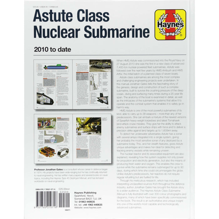 Astute Class Nuclear Submarine: 2010 to Date by Jonathan Gates - The Book Bundle