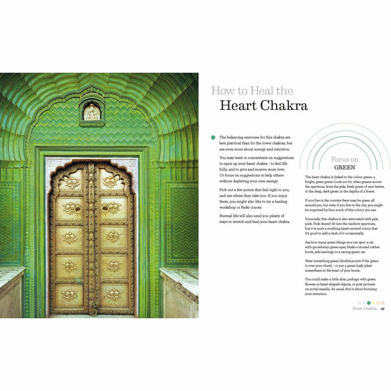 Aster's hardcover book "The Chakra Project" displaying the front cover with colorful chakra illustrations and title text.