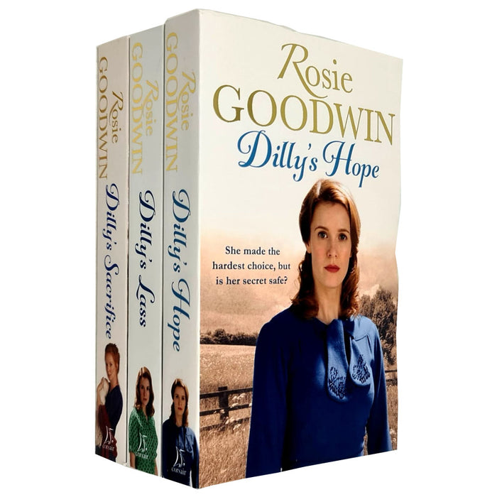 Dilly's Story Series 3 Books Family Sagas Collection Set by Rosie Goodwin (Sacrifice, Lass, Hope) - The Book Bundle