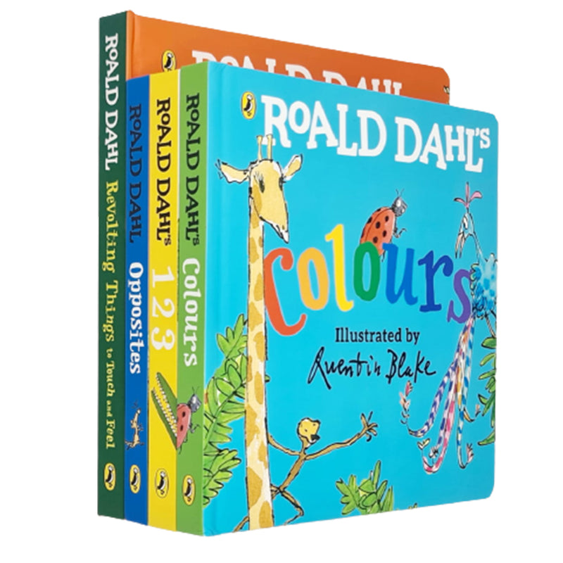 Roald Dahl Picture Series 4 Books Collection Set (Colours,123,Opposites,Rhymes) - The Book Bundle