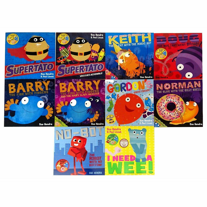 Sue Hendra's Supertato And Other Stories X10 Books Set - The Book Bundle