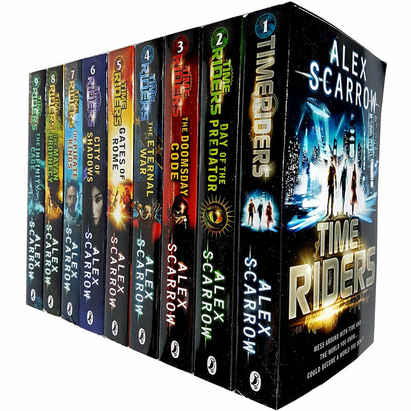 Time Riders Collection Alex Scarrow 9 Books Set Pack - The Book Bundle