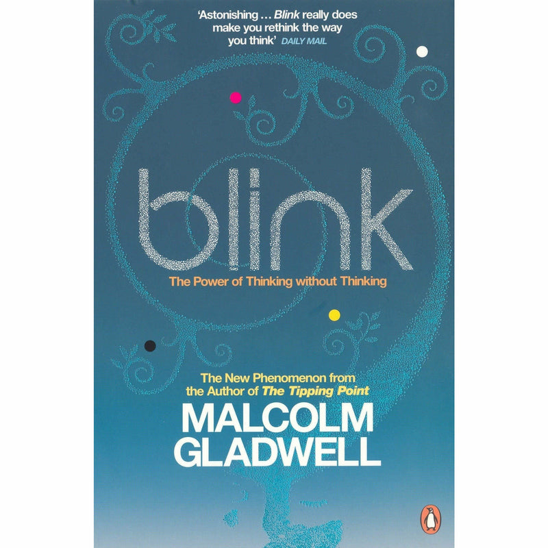 Three paperback books by Malcolm Gladwell, including The Tipping Point, Blink, and Outliers, in a non-fiction collection by Penguin.