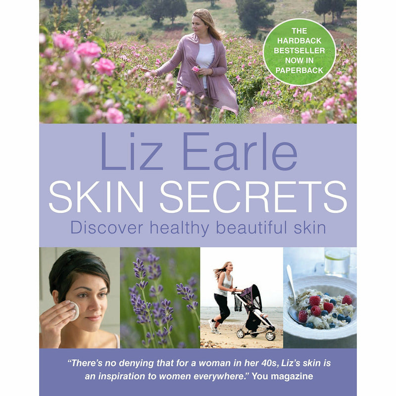 Set of three skincare and body books from Vogue Williams, Cameron Diaz, and Liz Earle, featuring advice on skin secrets and health.