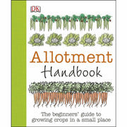 Hardcover DK Allotment Handbook with gardening tips and illustrations, ideal for amateur and seasoned allotment gardeners.