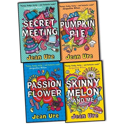 Jean Ure 4 Books Collection Set Skinny Melon, Pumpkin Pie, Passion Flower New - The Book Bundle