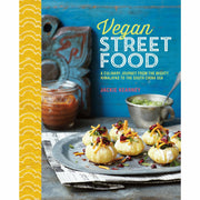 Book collection cover featuring vegan street food, longevity diet, and healthy recipes by Jackie Kearney and Chartwell Books.