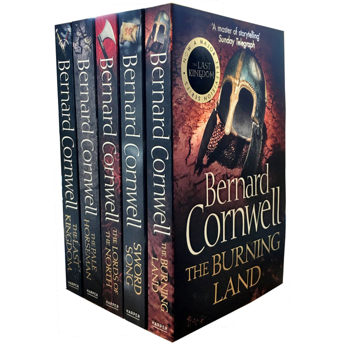 Set of 5 Books The Warrior Chronicles 1-5 (The Last Kingdom; The Pale Horseman; The Lords of the North; Sword Song; The Burning Land) - The Book Bundle