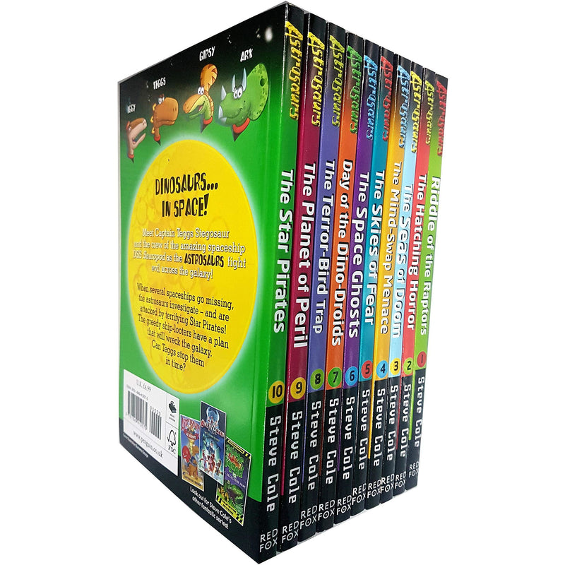Astrosaurs collection 10 books set by steve cole ( Series 1 ) - The Book Bundle