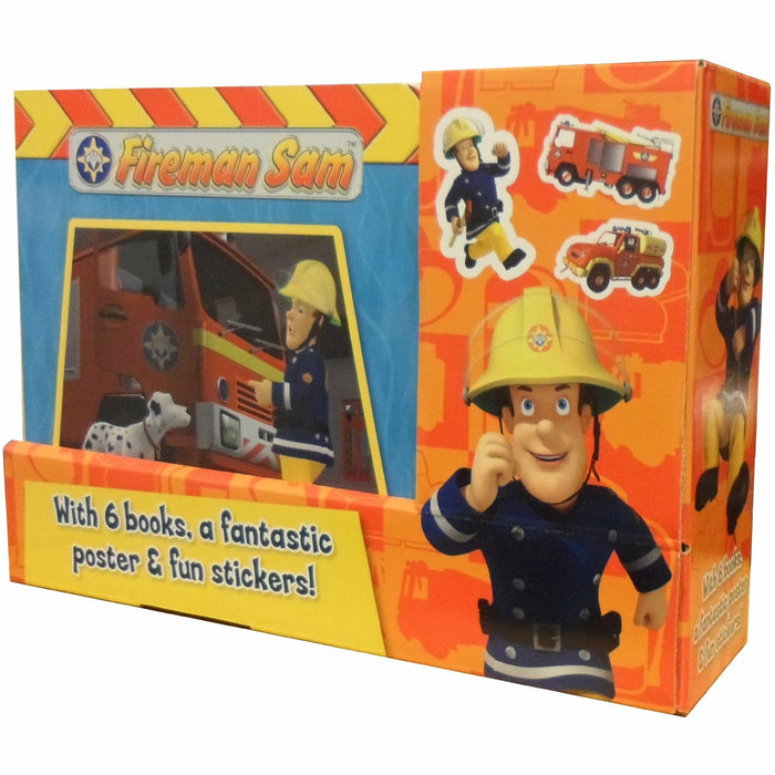 Fireman Sam 6 Books Box Set Collection Gift Pack Including Fantastic Poster & Fun Stick - The Book Bundle