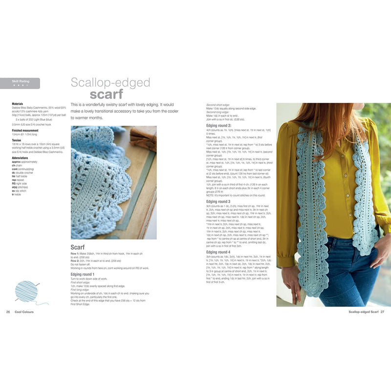 Crocheted Scarves and Cowls: 35 colourful and contemporary crochet patterns - The Book Bundle