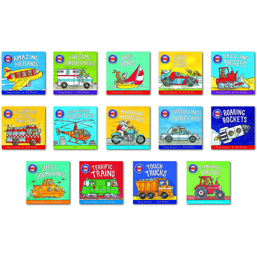 Amazing Machines Big Truckload of Fun Series Books 1 - 14 Collection Set by Tony Mitton - The Book Bundle