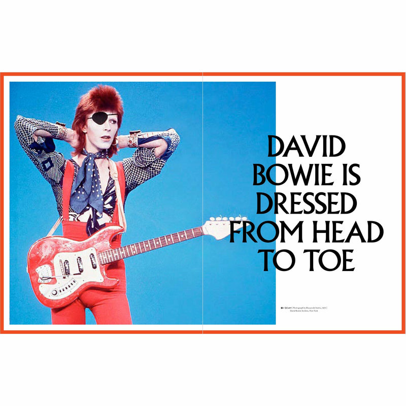 Hardcover David Bowie Is exhibition catalogue by V&A Publications, featuring artwork and music from the David Bowie art and music collection.