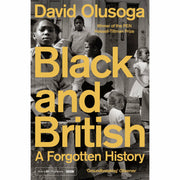Collection of three non-fiction paperback books by David Olusoga, Layla Saad, and Akala on race, identity, and history.