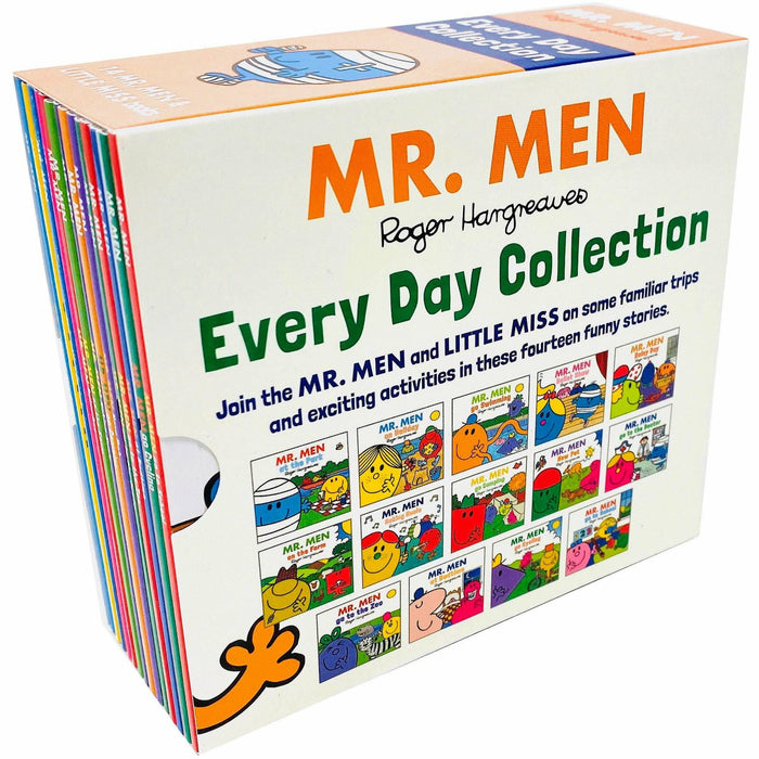 Mr Men and Little Miss Everyday Collection 14 Books Slipcase Set Paperback NEW - The Book Bundle