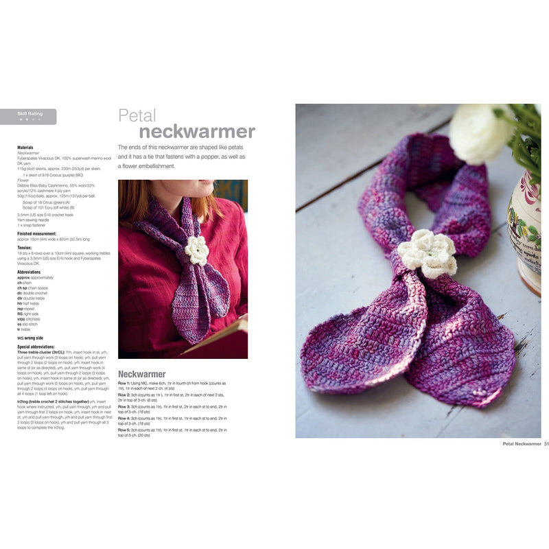 Crocheted Scarves and Cowls: 35 colourful and contemporary crochet patterns - The Book Bundle