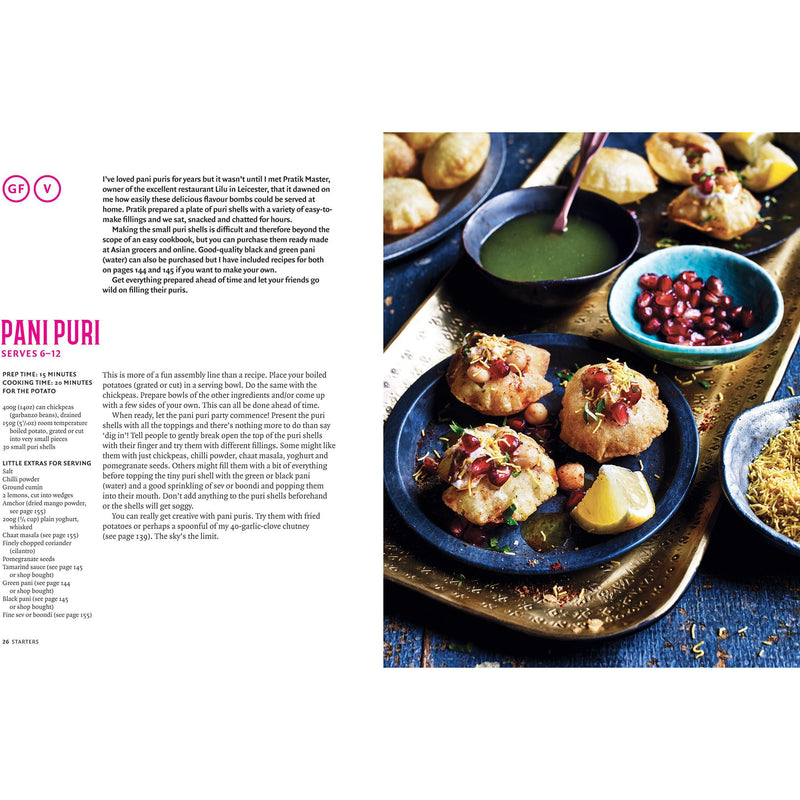 Hardcover copy of The Curry Guy Easy by Dan Toombs featuring British Indian restaurant classics, published by Quadrille Publishing.