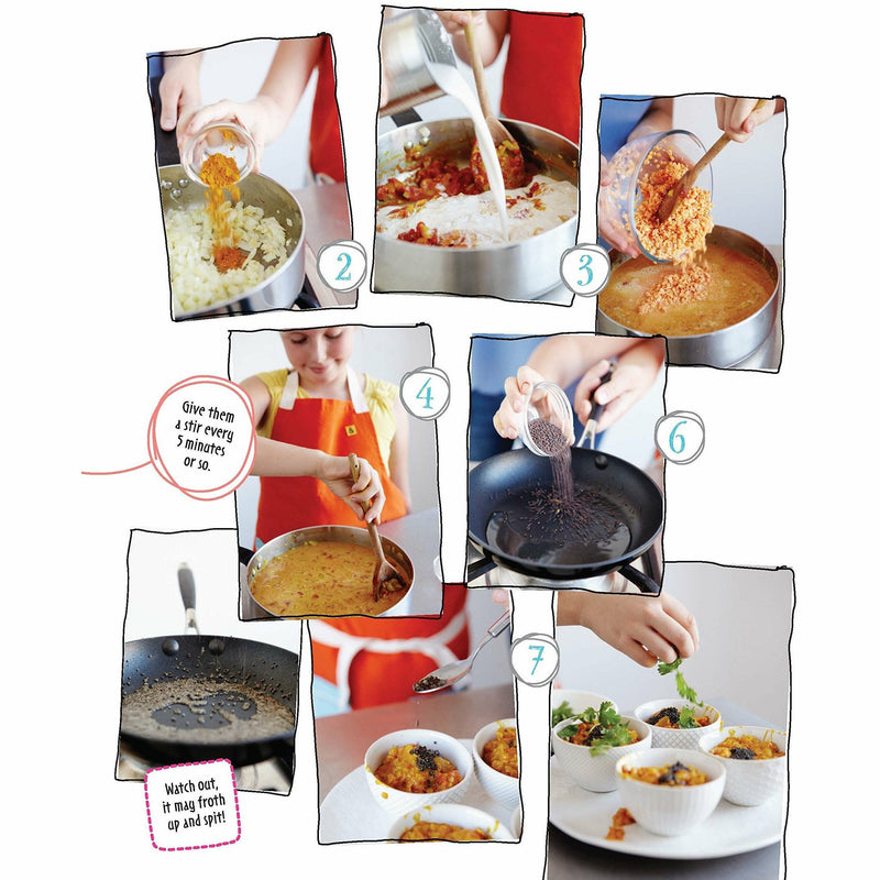 Paperback book titled "Cool Kids Cook" by The Book Bundle featuring colorful cover with young chefs and kitchen illustrations.