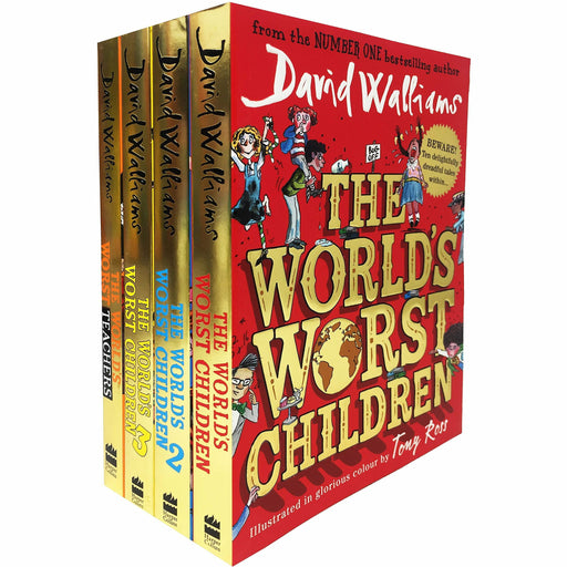 David Walliams World's Worst Children 4 Books Collection Set - The Book Bundle