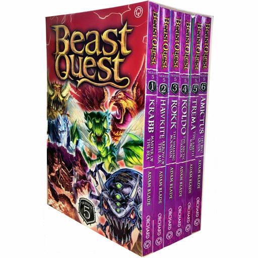 Beast Quest Series 5 The Shade of Death 6 Books - The Book Bundle