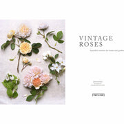 Hardcover book titled "Vintage Roses" by Jane Eastoe, featuring colorful vintage rose illustrations on the cover.