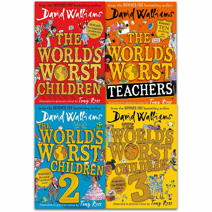 David Walliams World's Worst Children 4 Books Collection Set - The Book Bundle