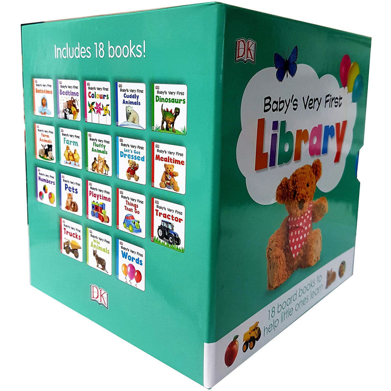 Baby's Very First Library Toddler Early Learning 18 Books Box Set Collection - The Book Bundle