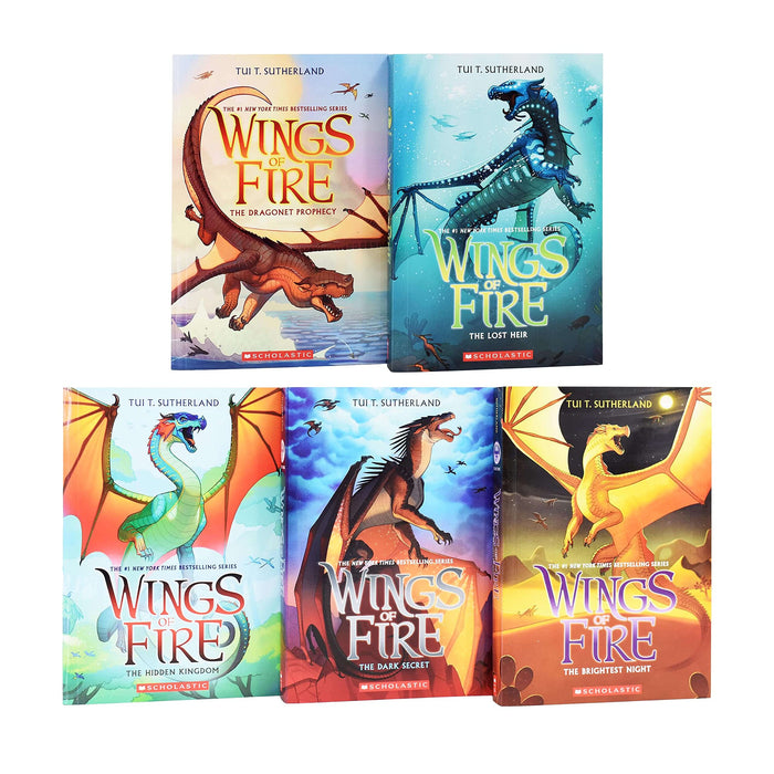 Wings of Fire Series 1-10 Books Collection Set (The Brightest Night, The Dark Secret, The Hidden Kingdom, The Lost Hair) - The Book Bundle